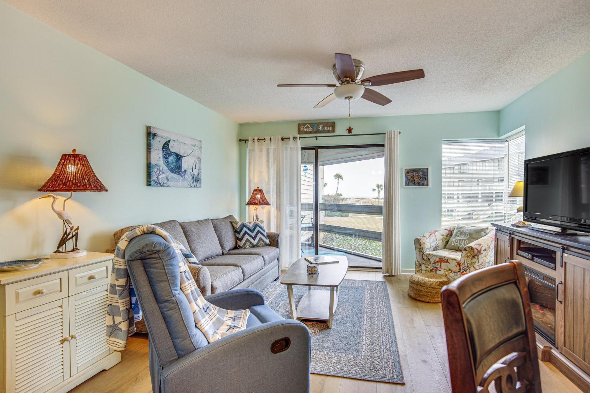 Ocean-View Saint Helena Island Condo - Pool Access Oceanmarsh Subdivision 外观 照片